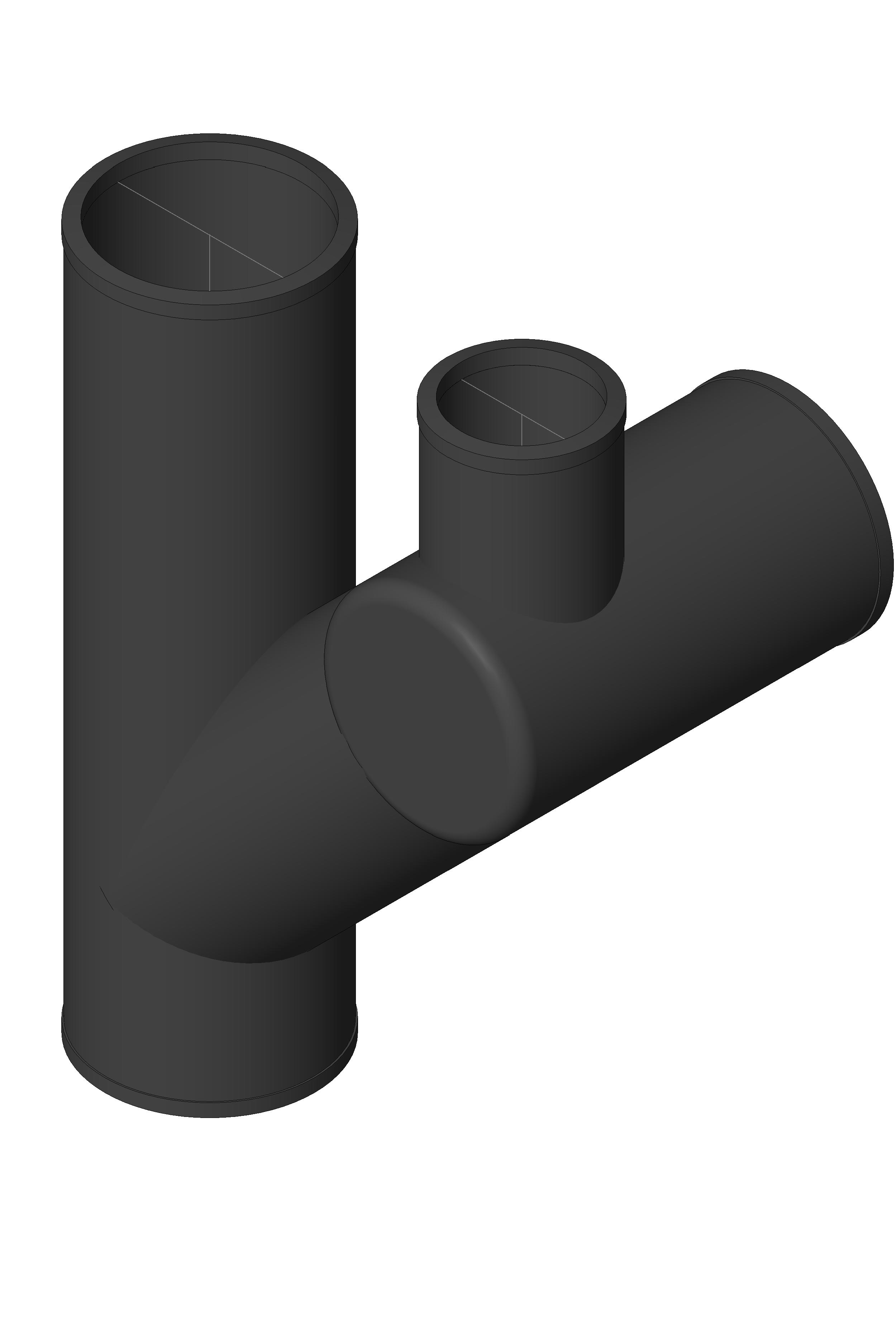 Pipe Fitting Figure Six Left Cast Iron revit family free download