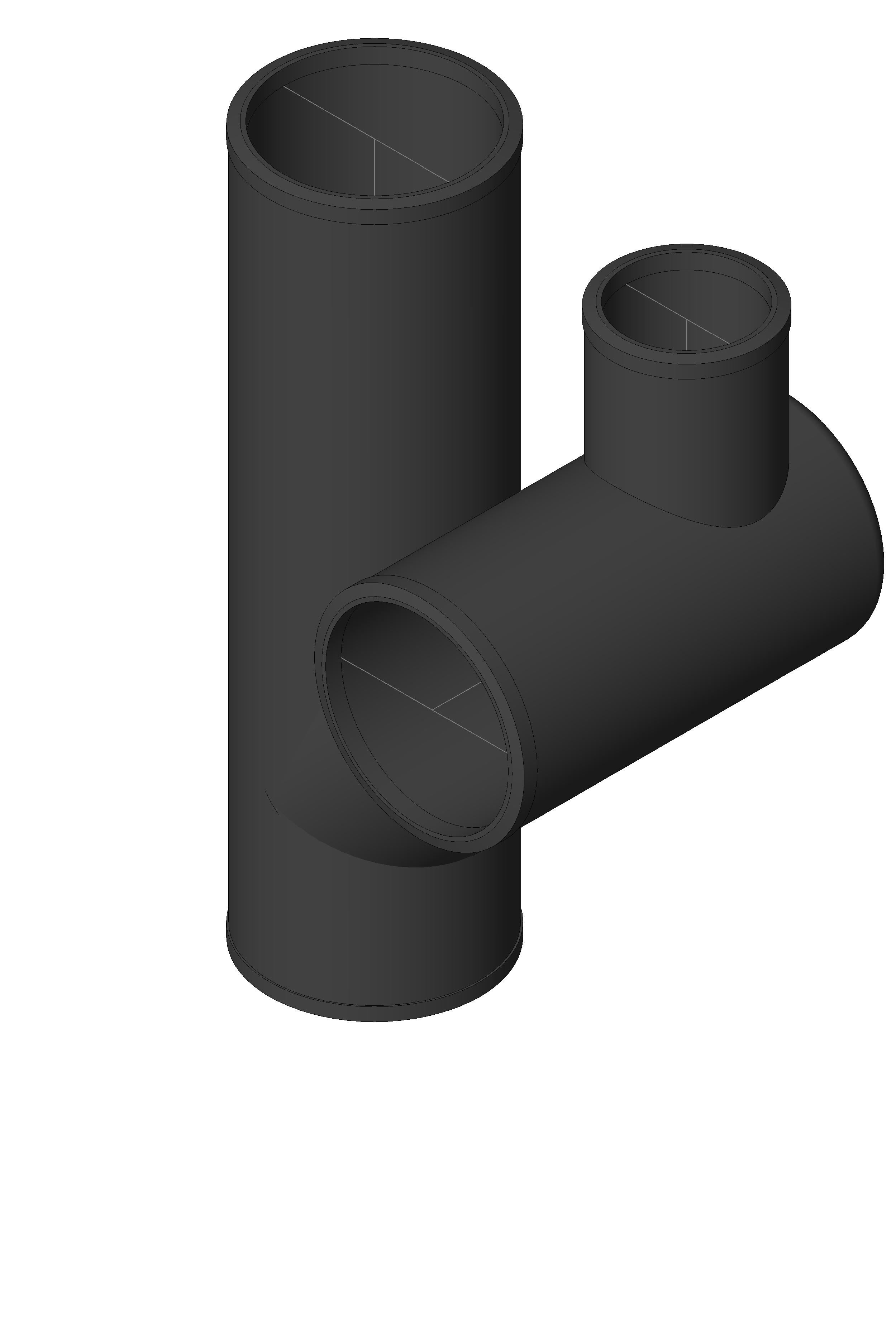Pipe Fitting Figure Six Right Cast Iron revit family free download