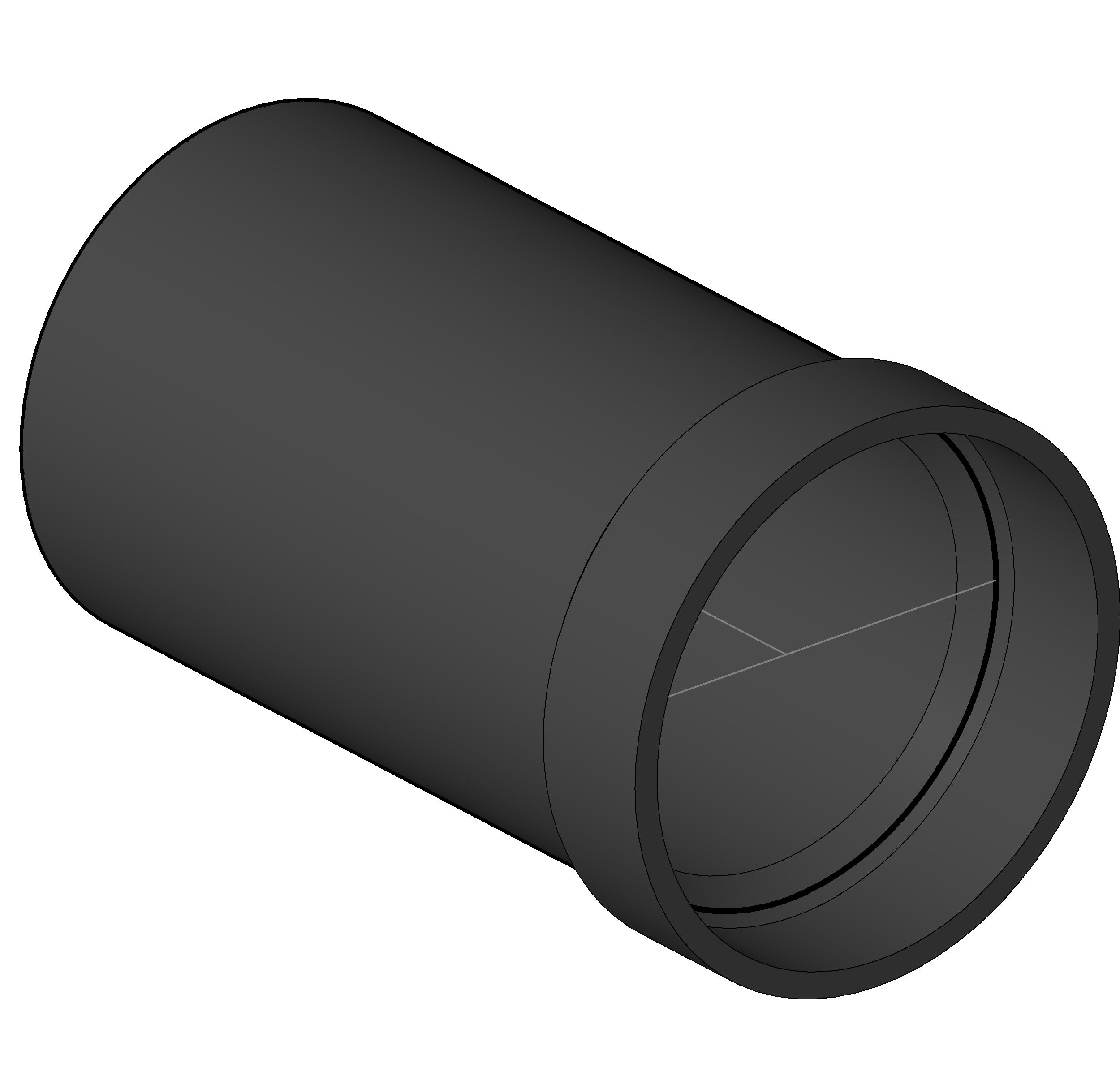 Pipe Fitting Hub Adapter Cast Iron ABS revit family free download