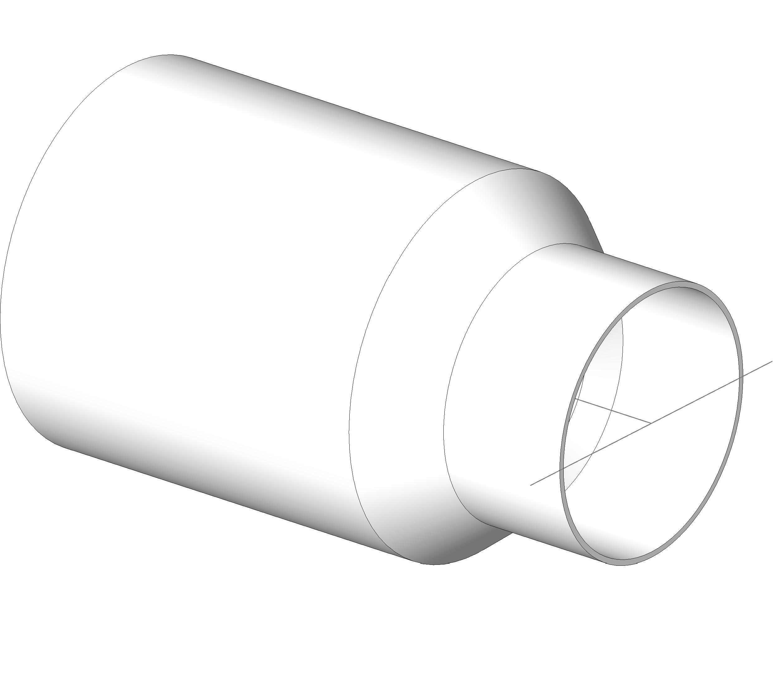 Pipe Fitting Hub Adapter Cast Iron Increaser PVC R revit family free download