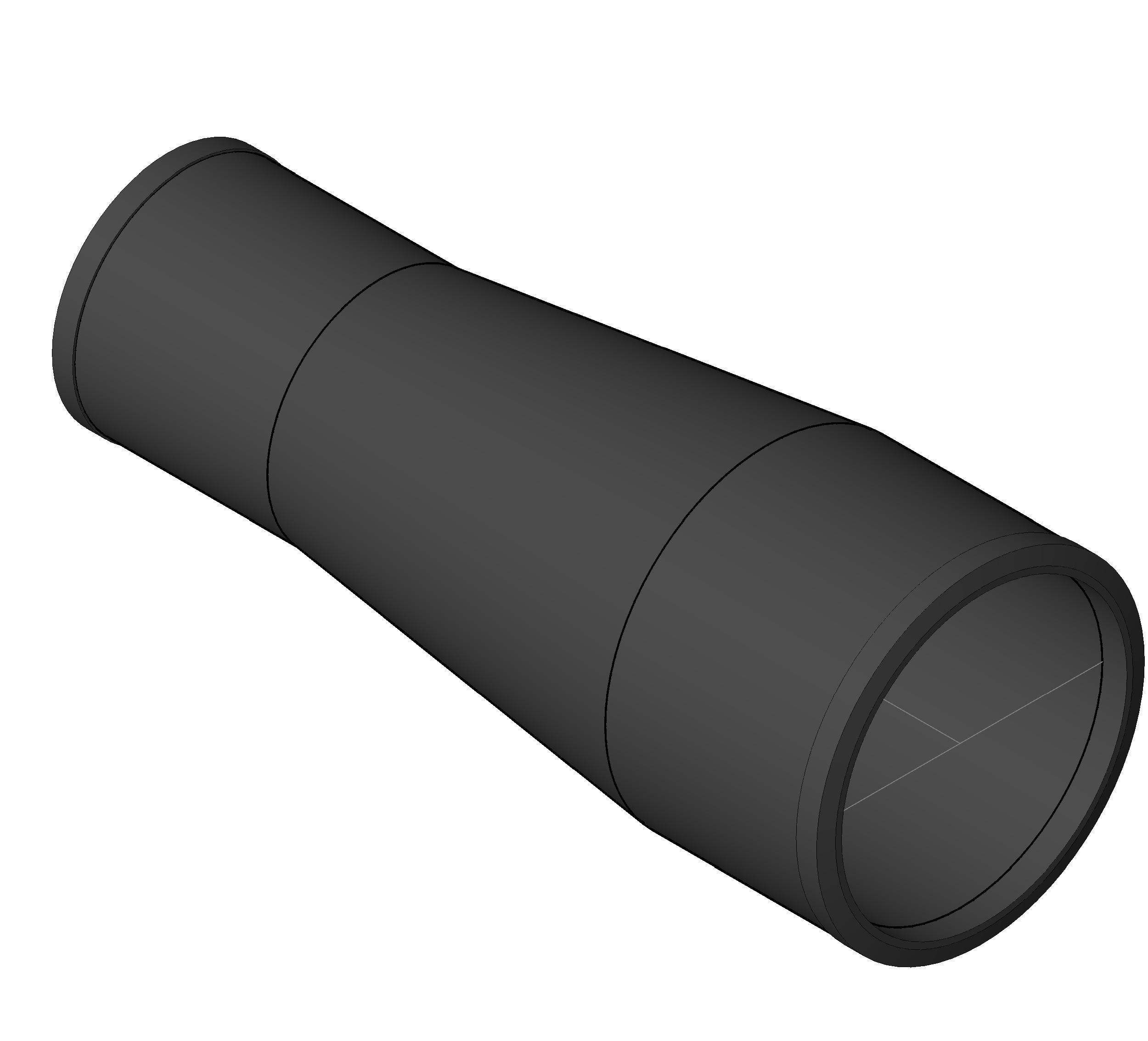 Pipe Fitting Increaser Reducer Cast Iron revit family free download