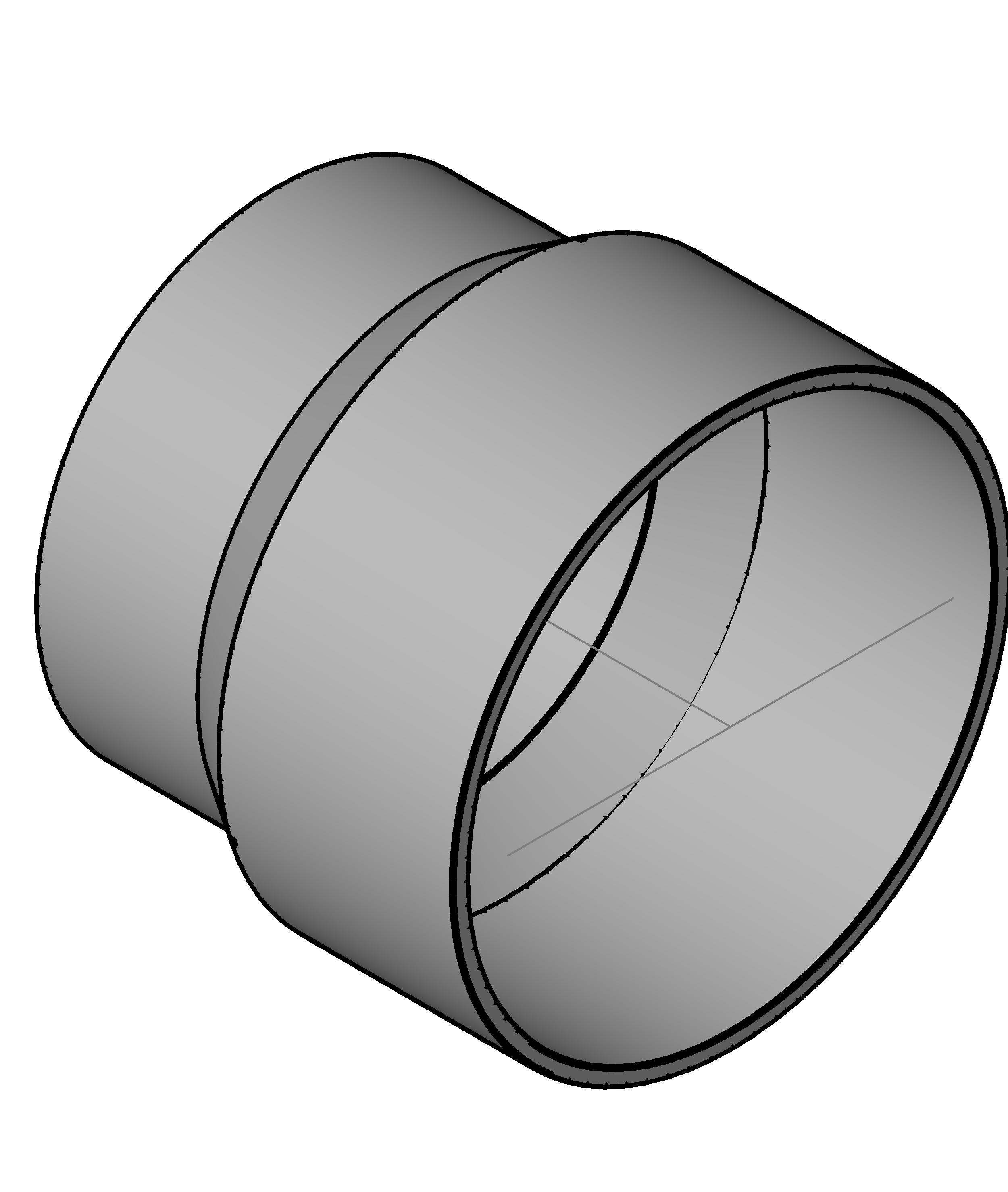 Pipe Fitting Increaser Reducer CPVC revit family free download