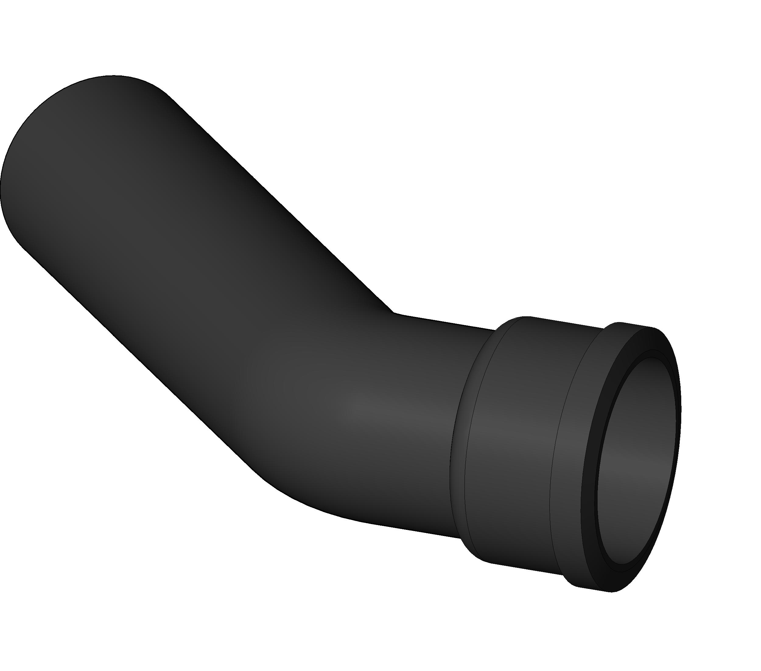 Pipe Fitting Long Eighth Bend Cast Iron revit family free download