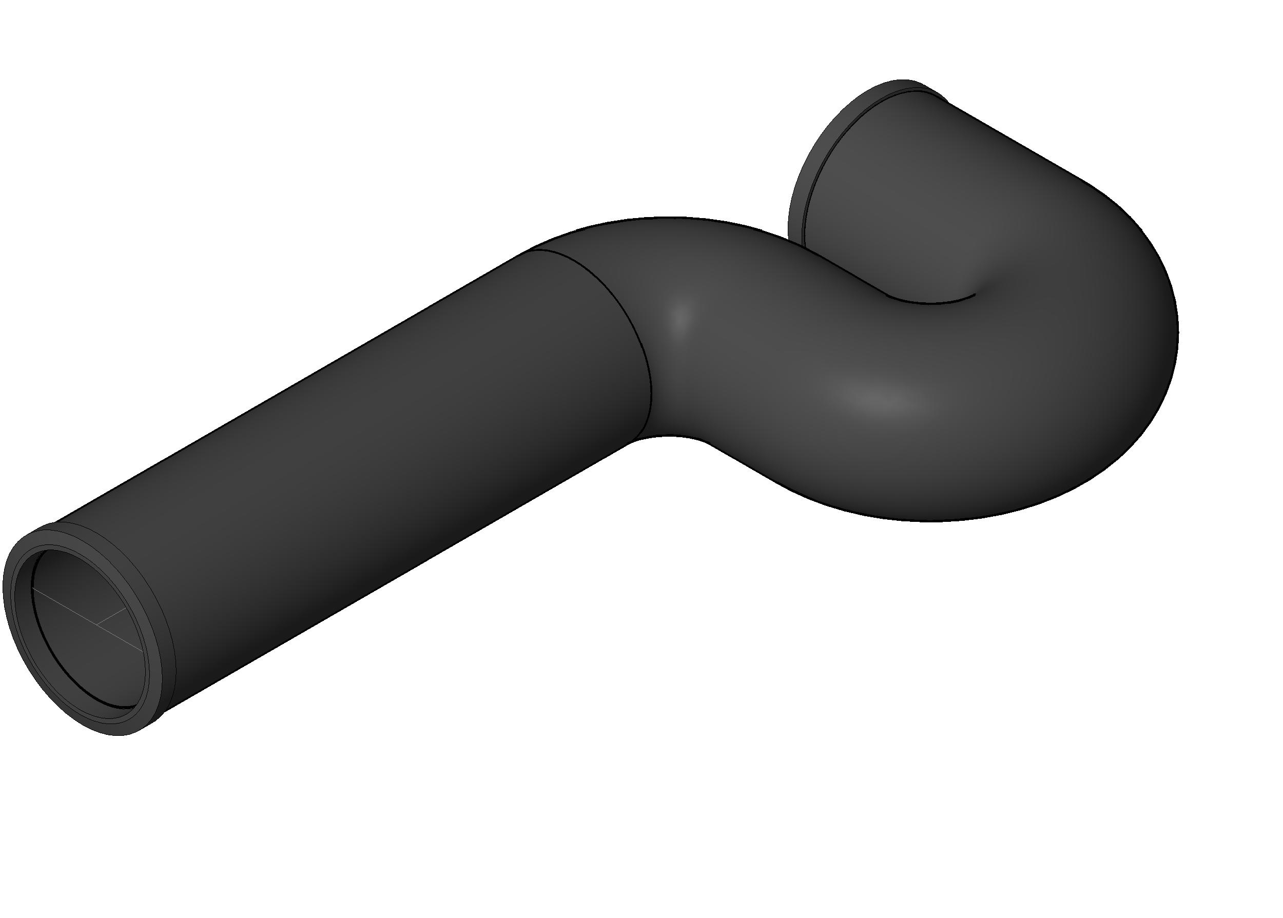 Pipe Fitting Long P Trap Cast Iron revit family free download
