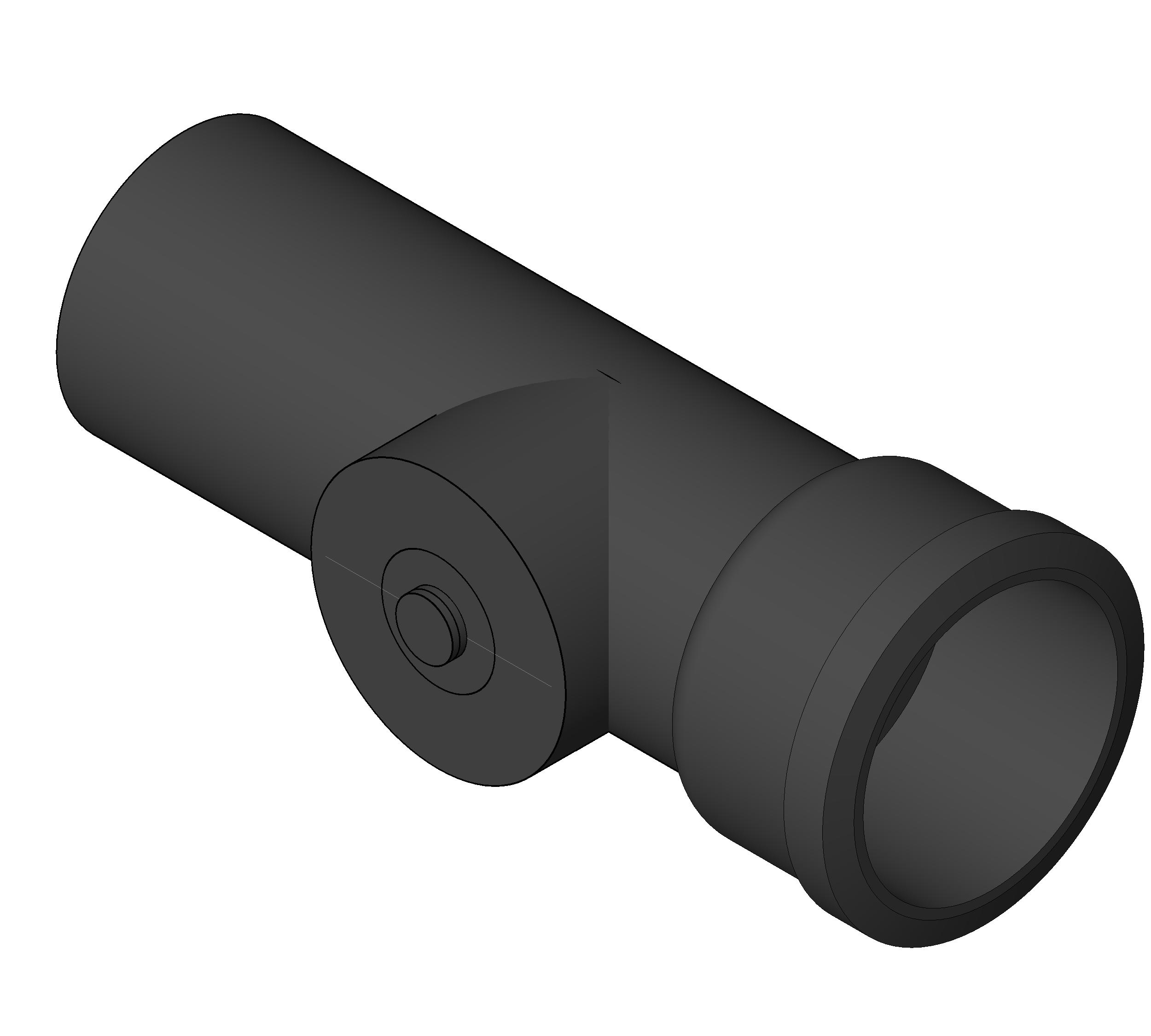 Pipe Fitting Miami Test Tee Cast Iron XH 81S revit family free download