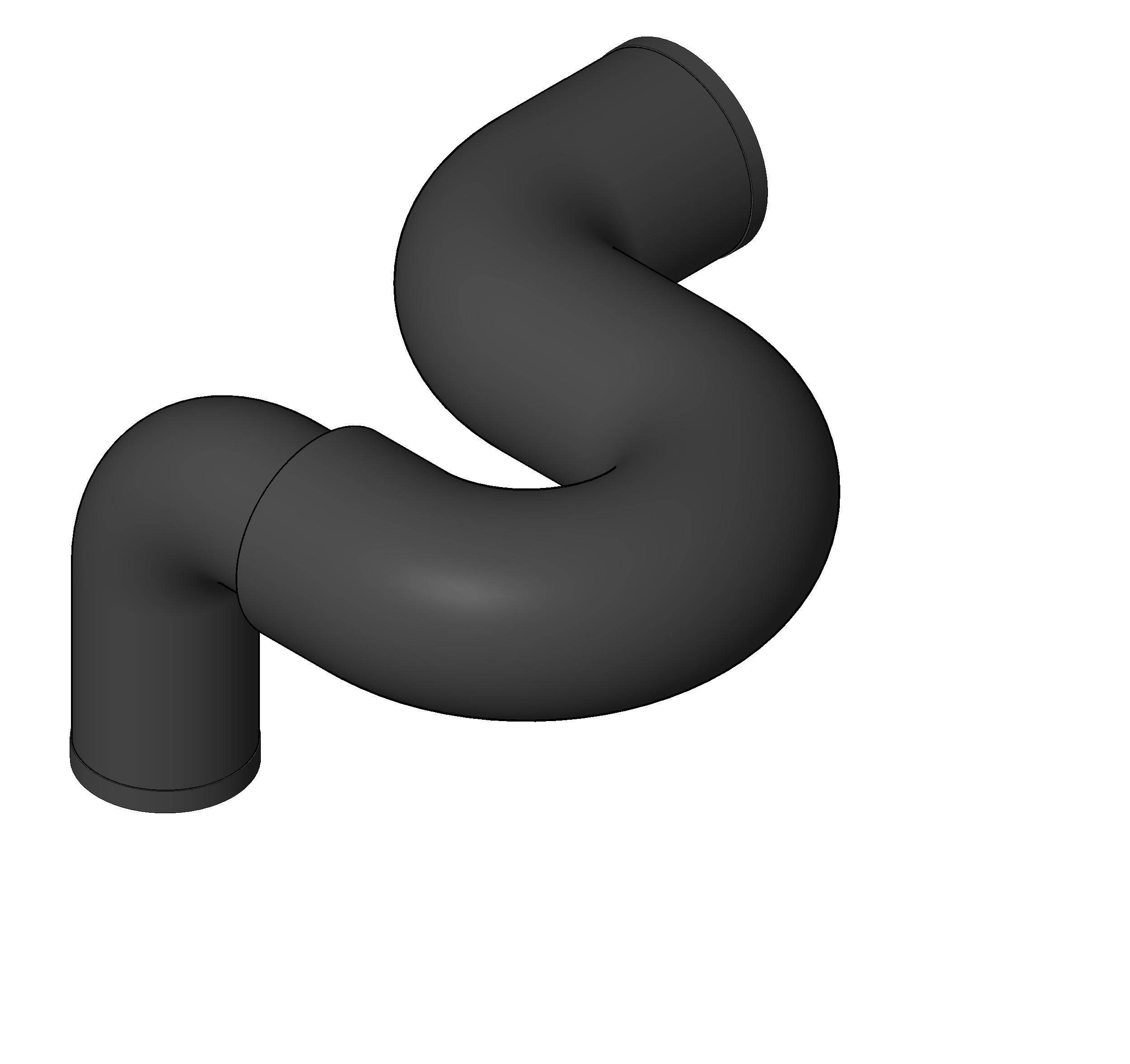 Pipe Fitting P Trap 1 1 2in Tapped Side Inlet Cast Iron revit family free download