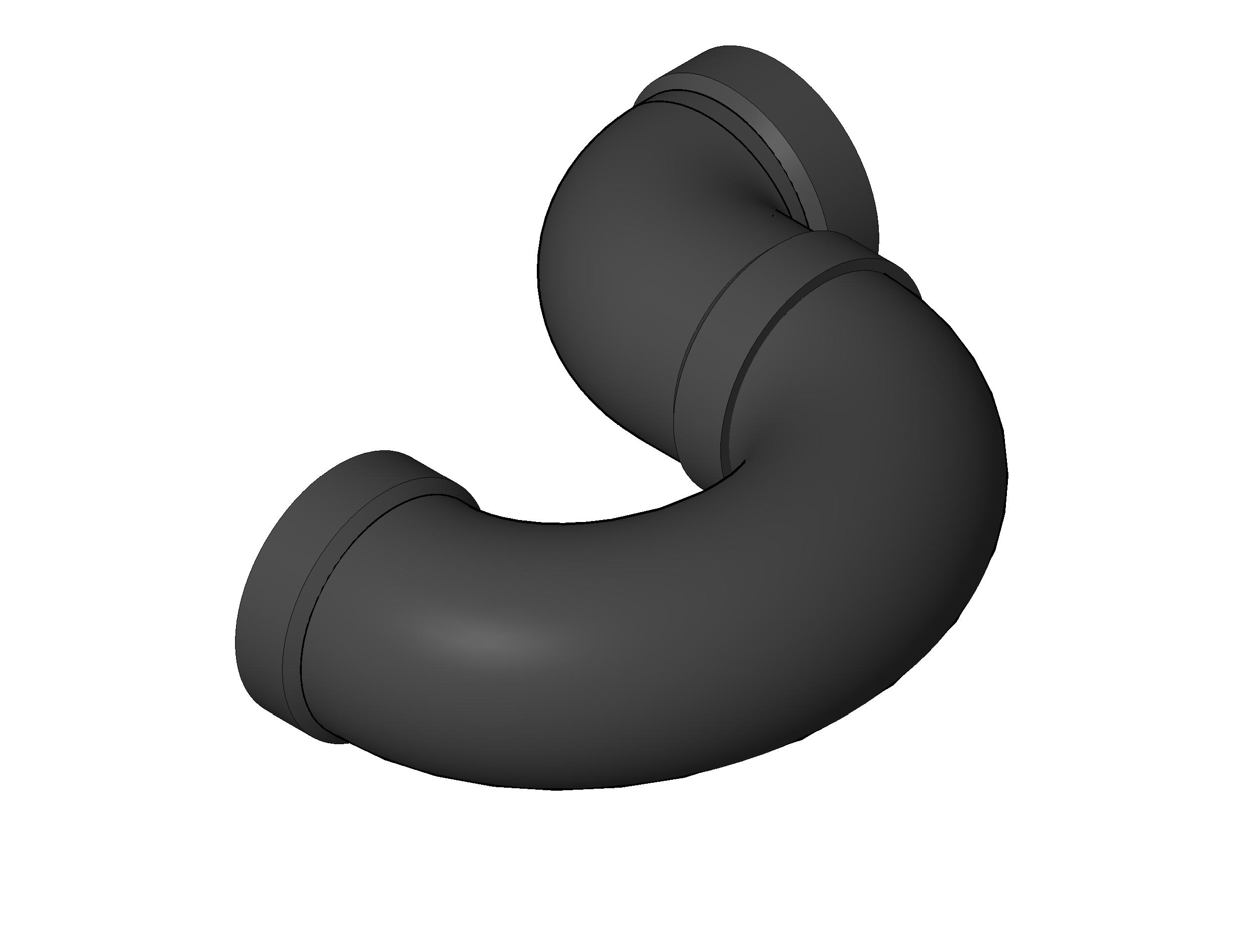 Pipe Fitting P Trap ABS P revit family free download