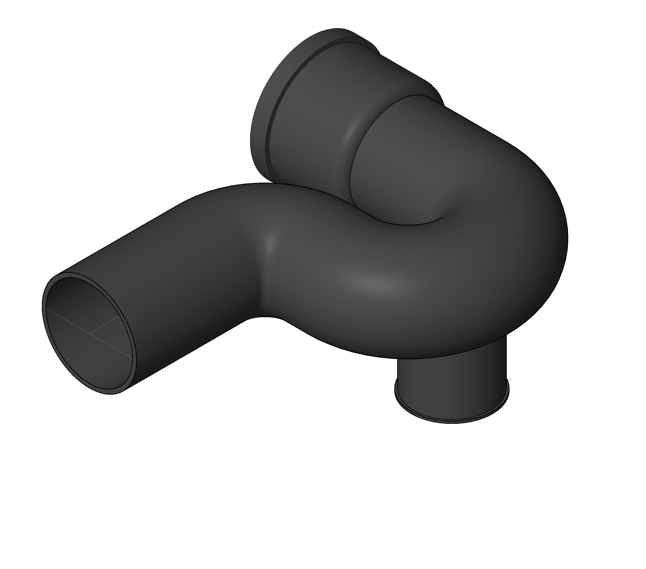 Pipe Fitting P Trap Cleanout Left Side Cast Iron revit family free download