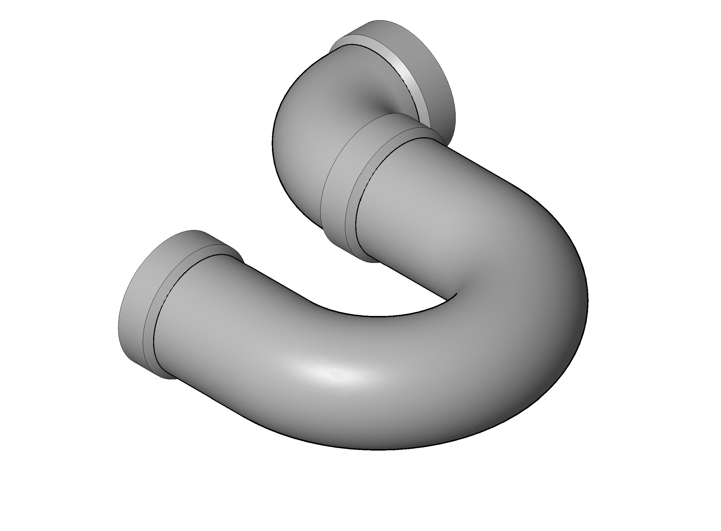 Pipe Fitting P Trap CPVC revit family free download