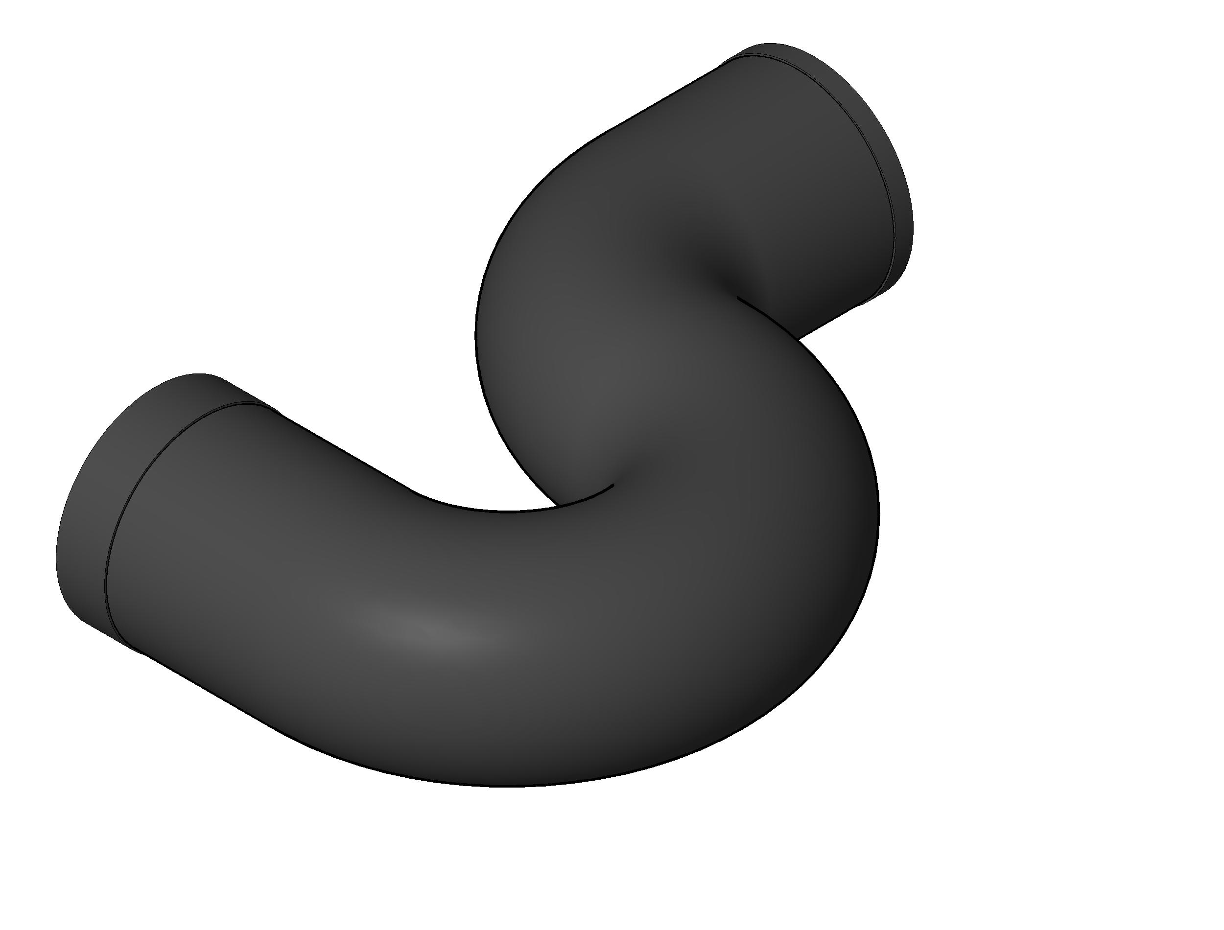 Pipe Fitting P Trap Tapped Inlet Cast Iron revit family free download