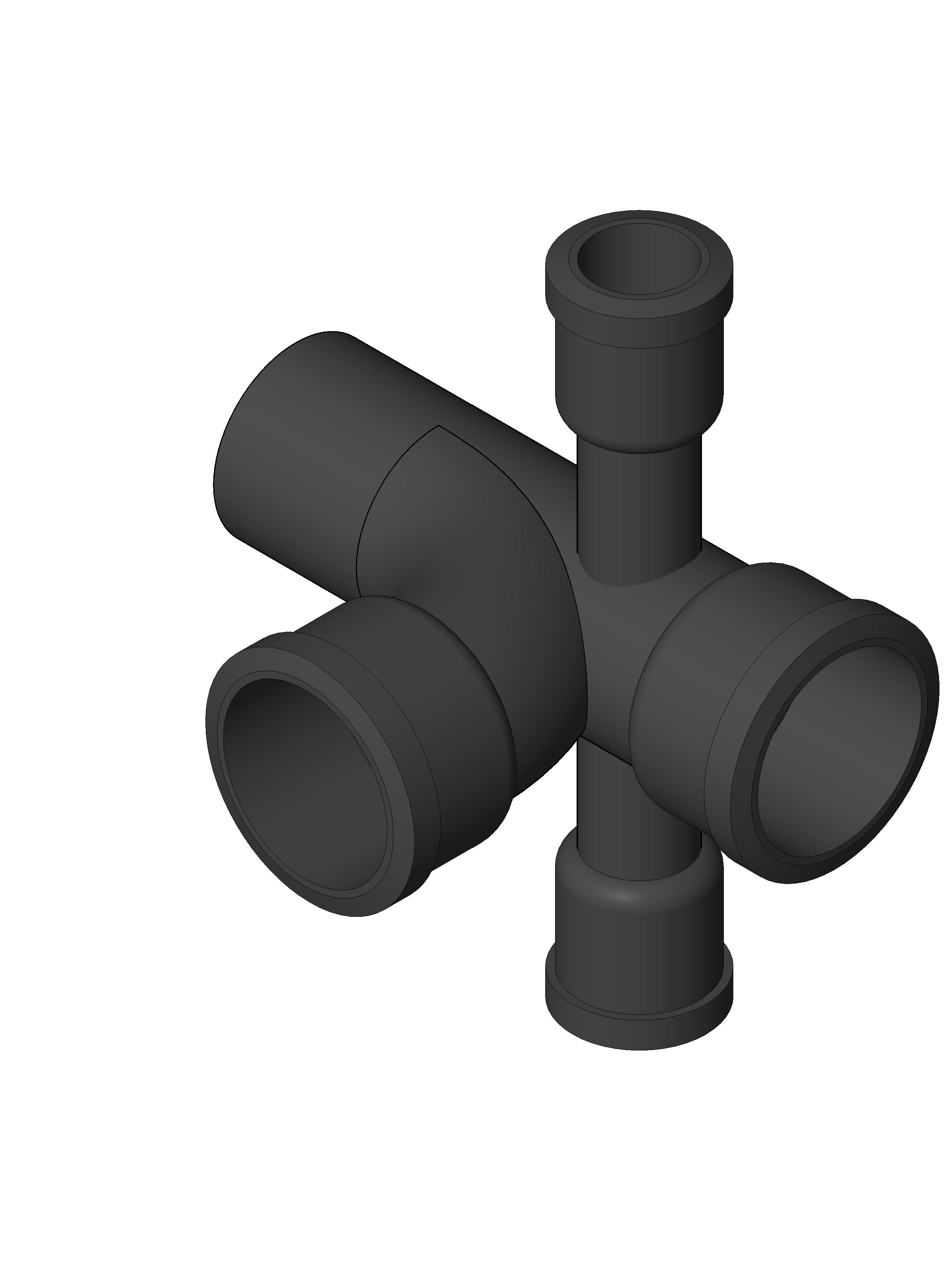 Pipe Fitting Sanitary Tee RH LH Side Inlet Cast Iron revit family free download