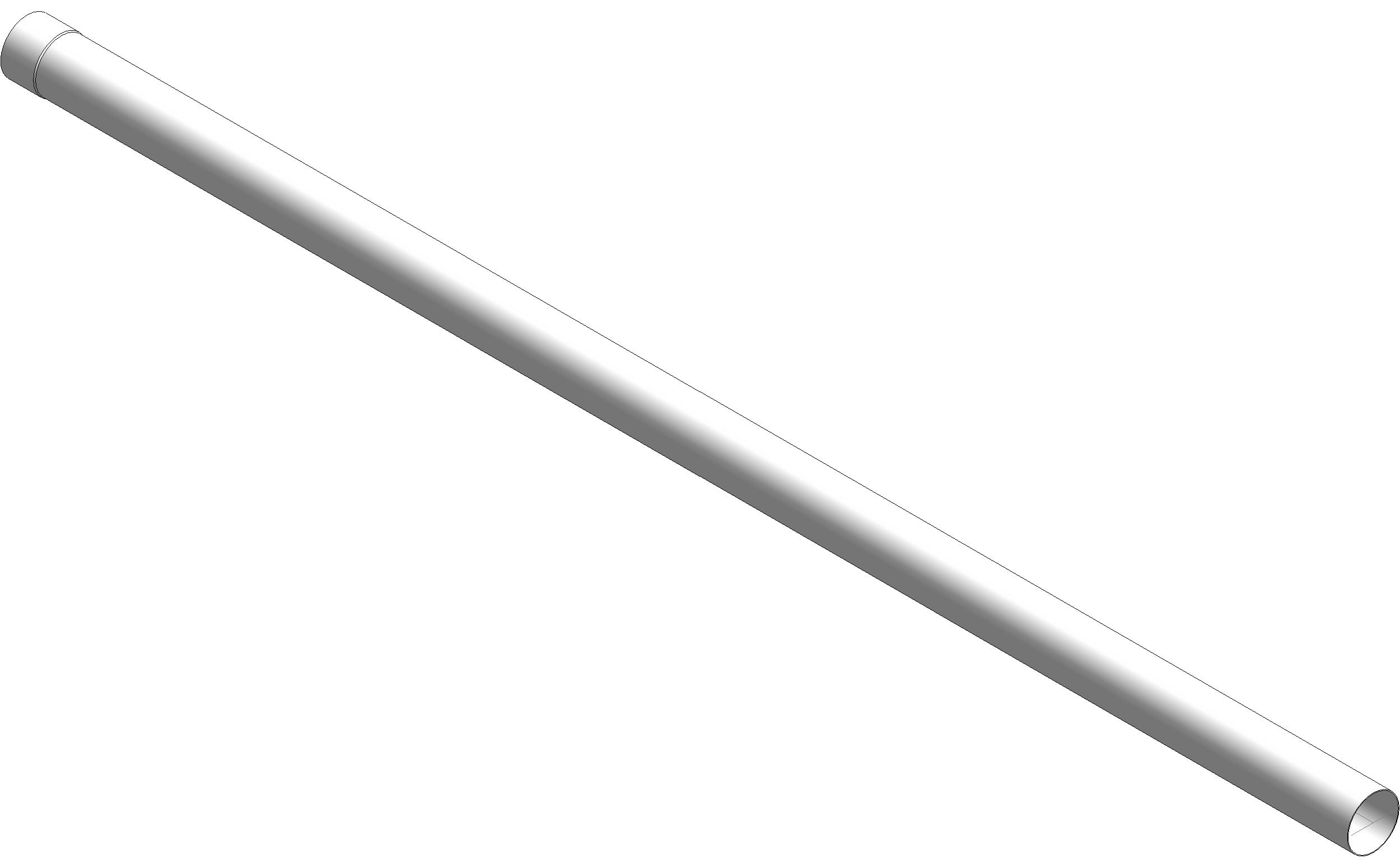 Pipe Fitting SCH 40 Foam Core Pipe Bell End PVC revit family free download