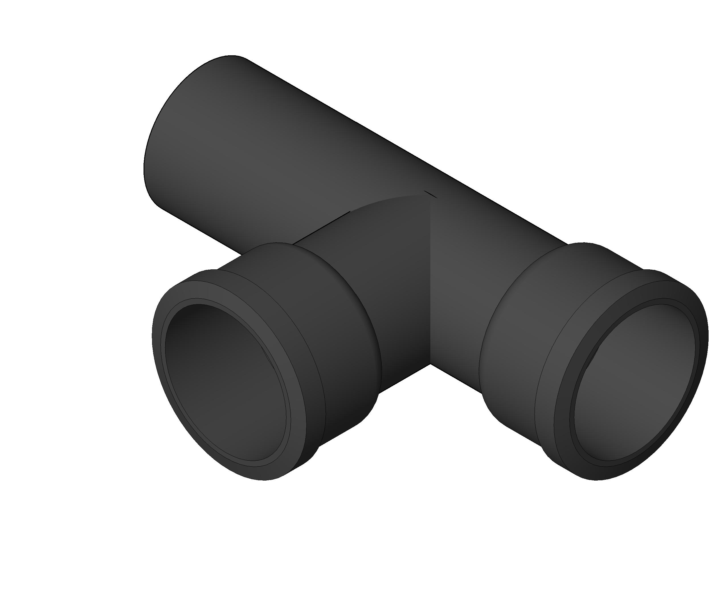 Pipe Fitting Short Special Two Way Cleanout Cast Iron revit family free download