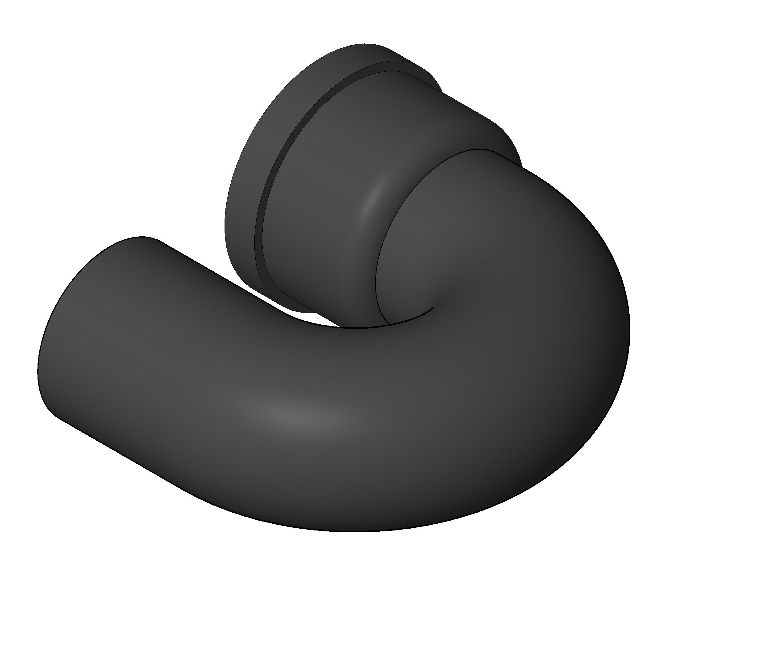 Pipe Fitting Single Hub Return Bend Cast Iron revit family free download