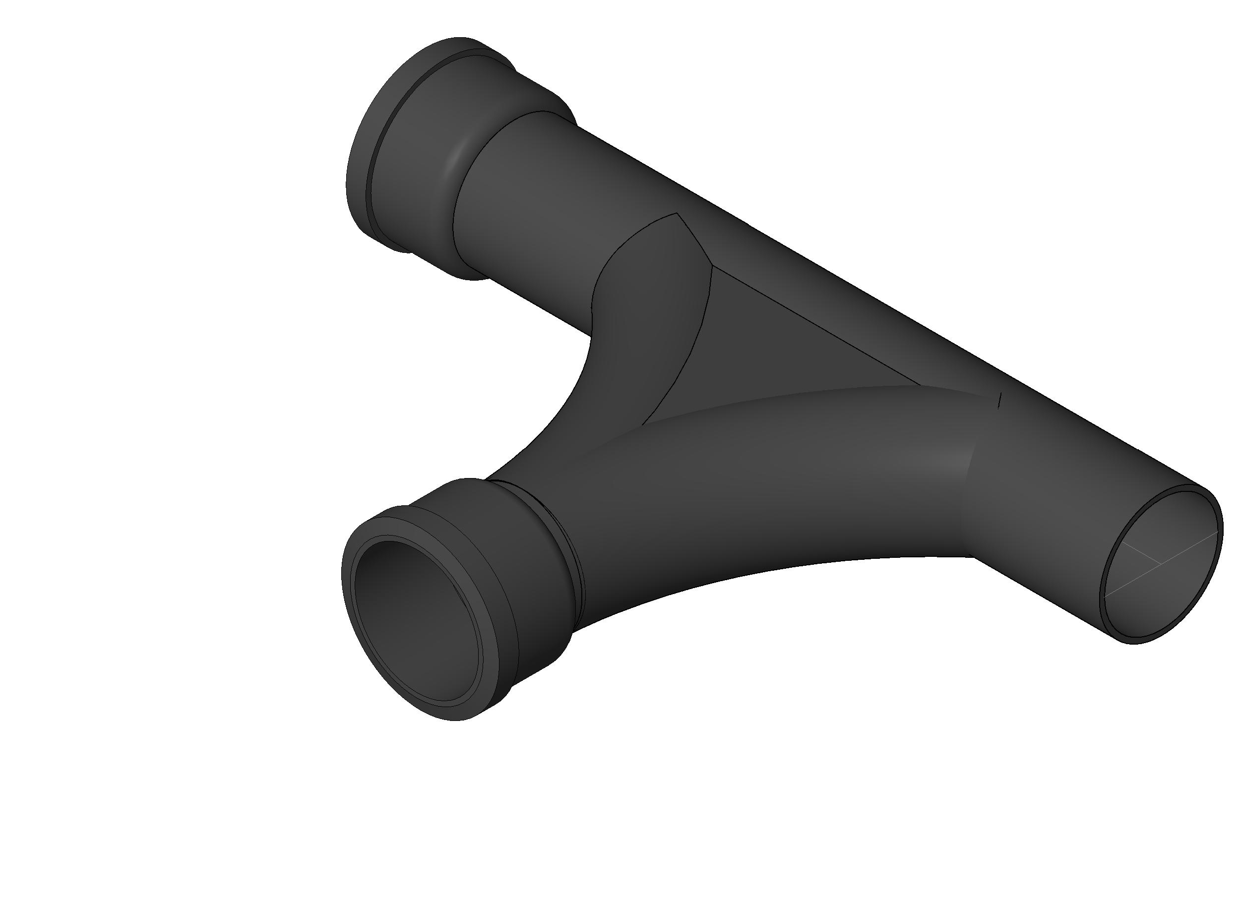 Pipe Fitting Single Two Way Cleanout Cast Iron revit family free download