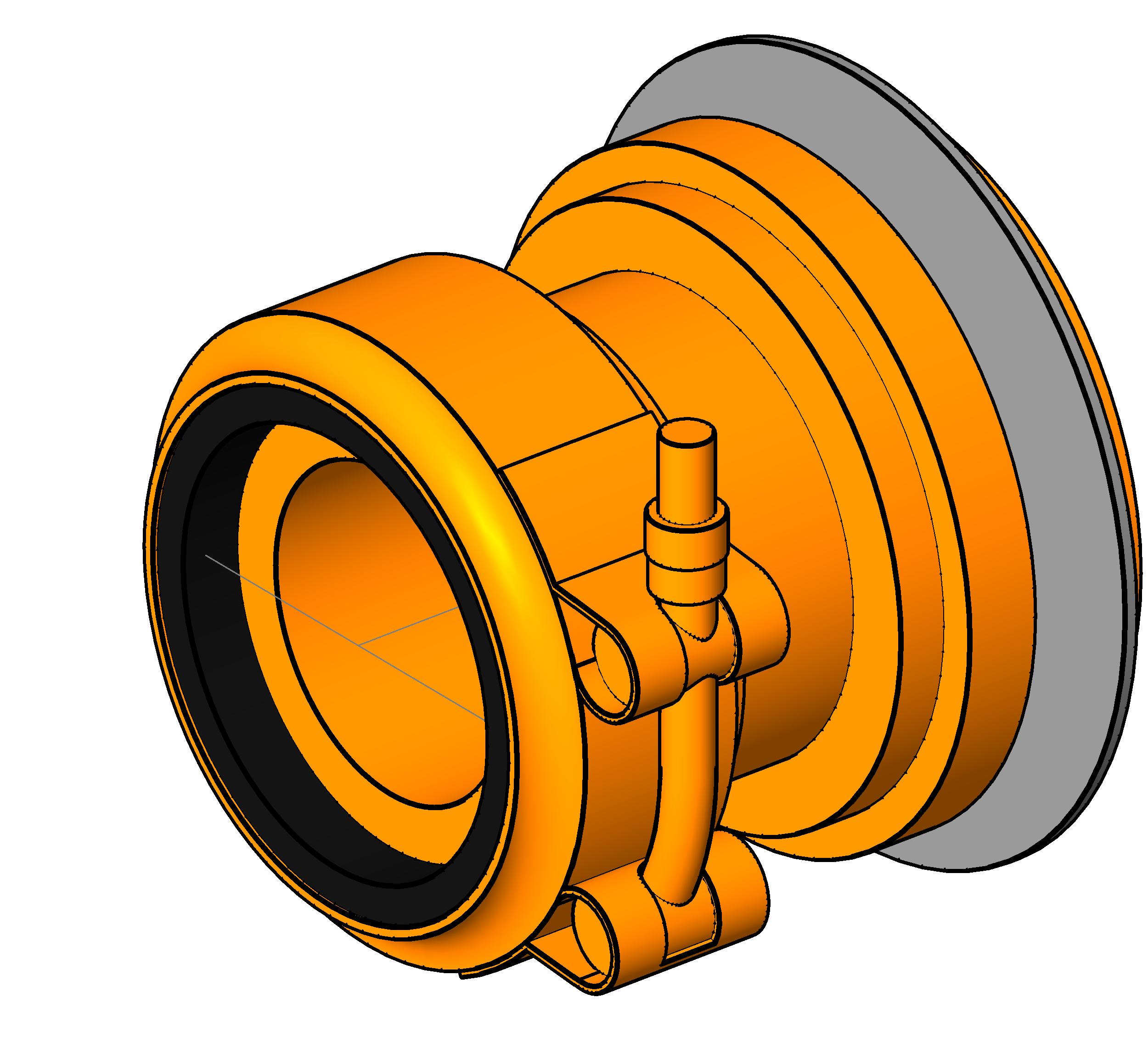 Sink Outlet Assembly Counterbore revit family free download