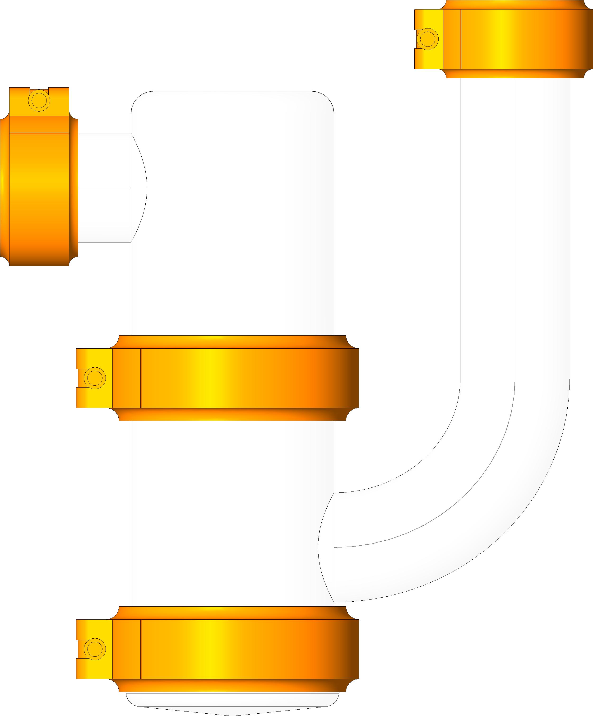 Swivel Drum Trap Type B P Style revit family free download
