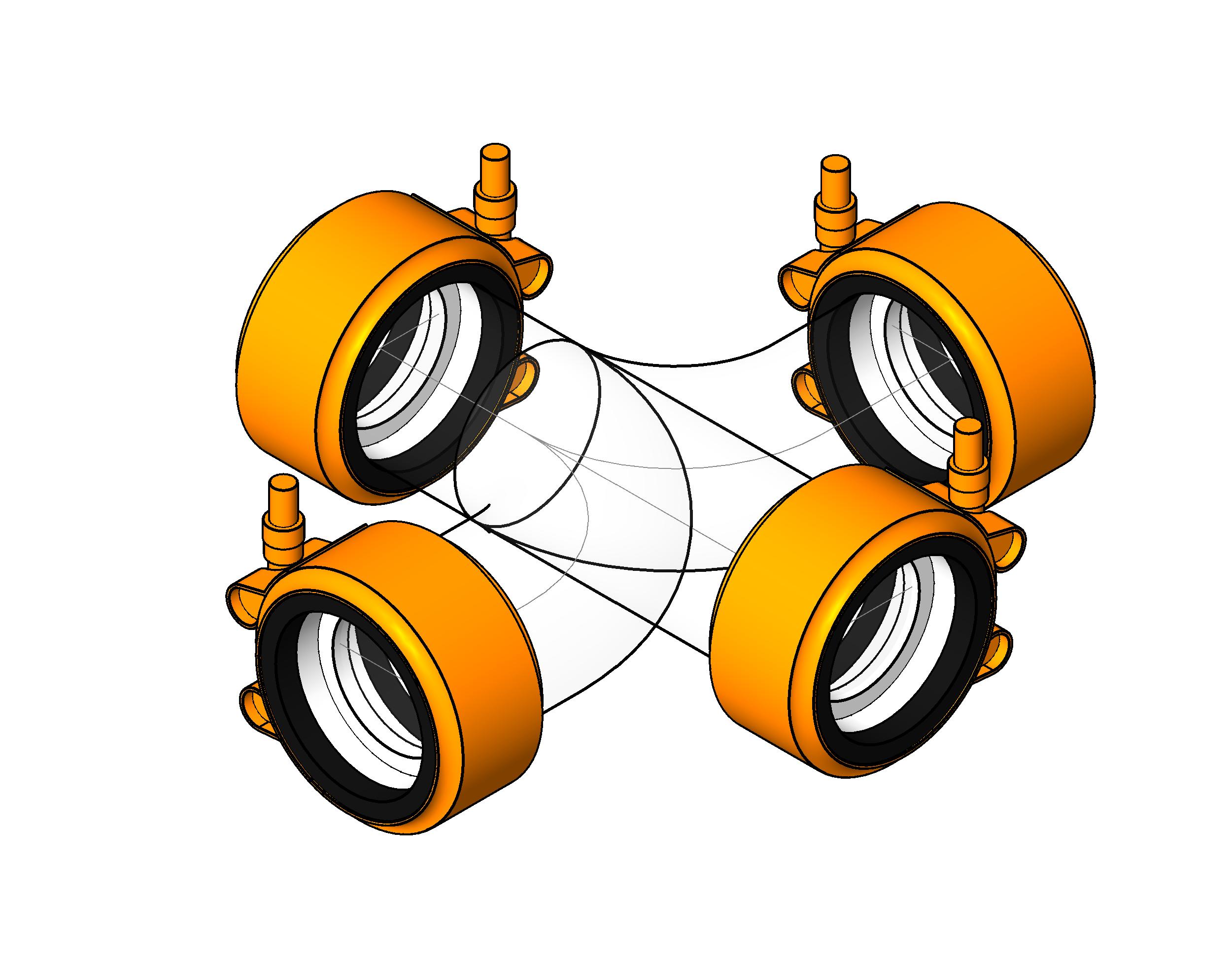 Tee Double Sanitary revit family free download