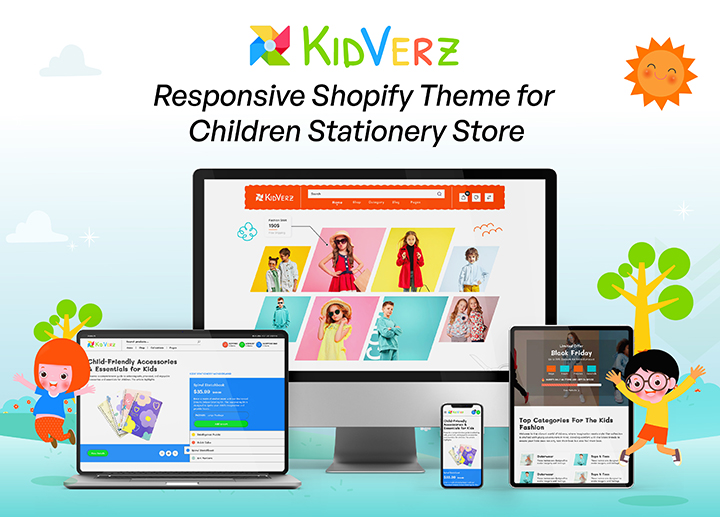 KidVerz - Responsive Shopify kid store Theme - 1