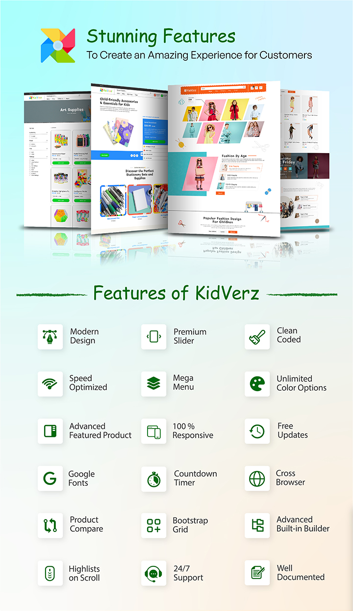 KidVerz - Responsive Shopify kid store Theme - 2