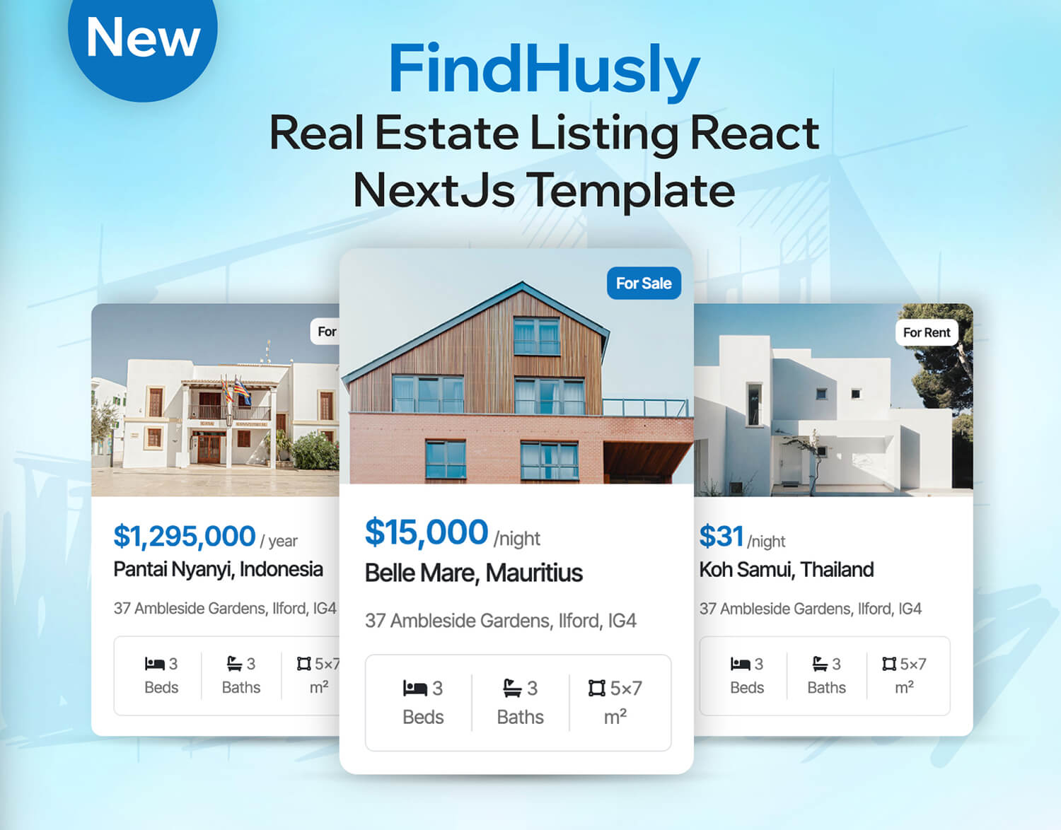 FindHusly - Real Estate Listing React NextJs Template - 1