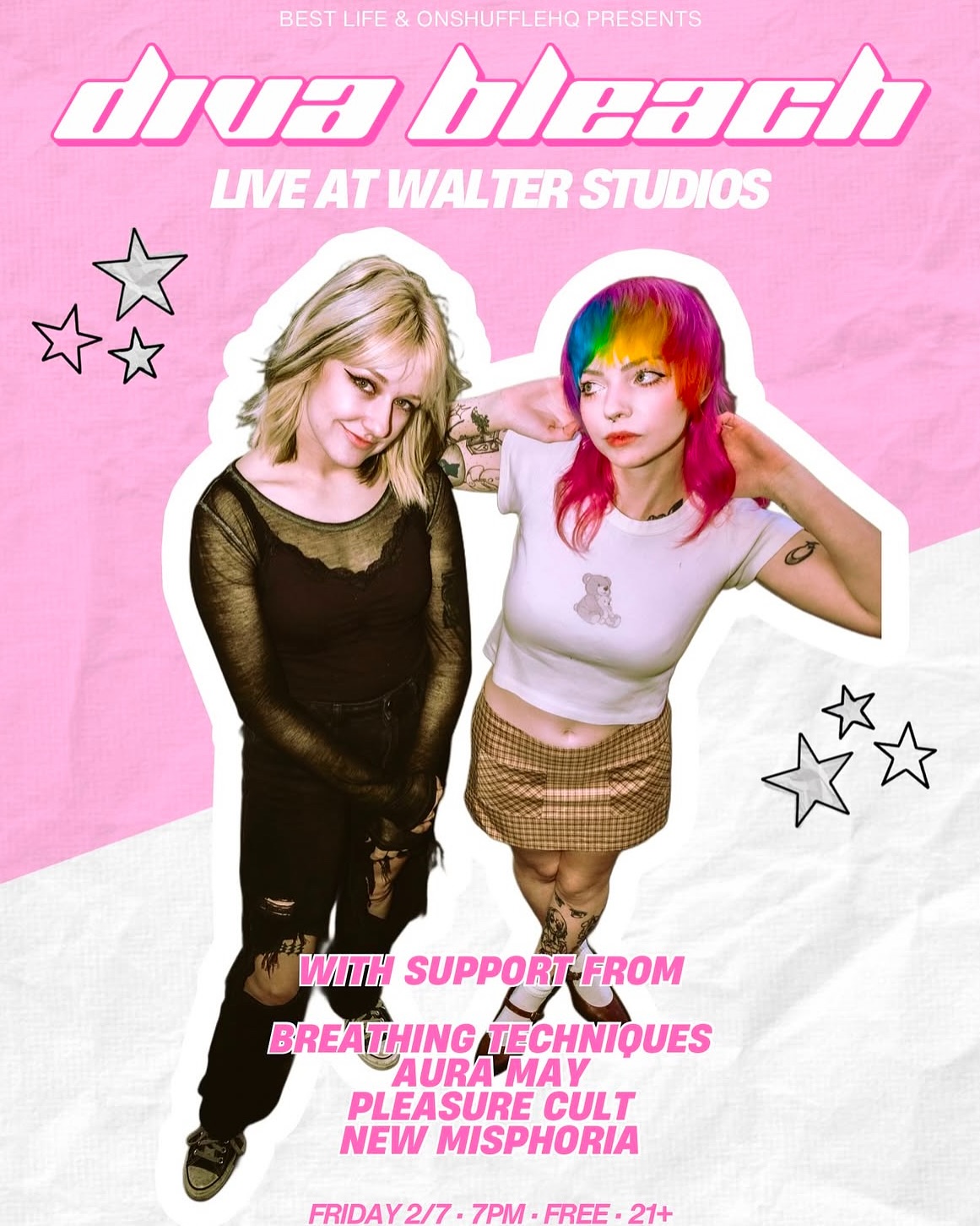 Diva Bleach at Walter Studios flyer