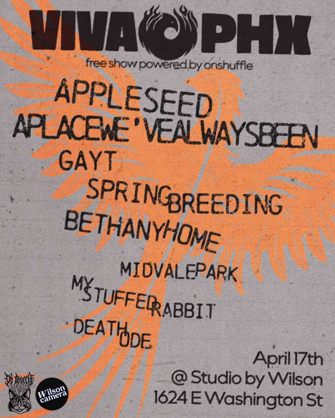VIVA PHOENIX 2026 OnshuffleHQ Stage flyer