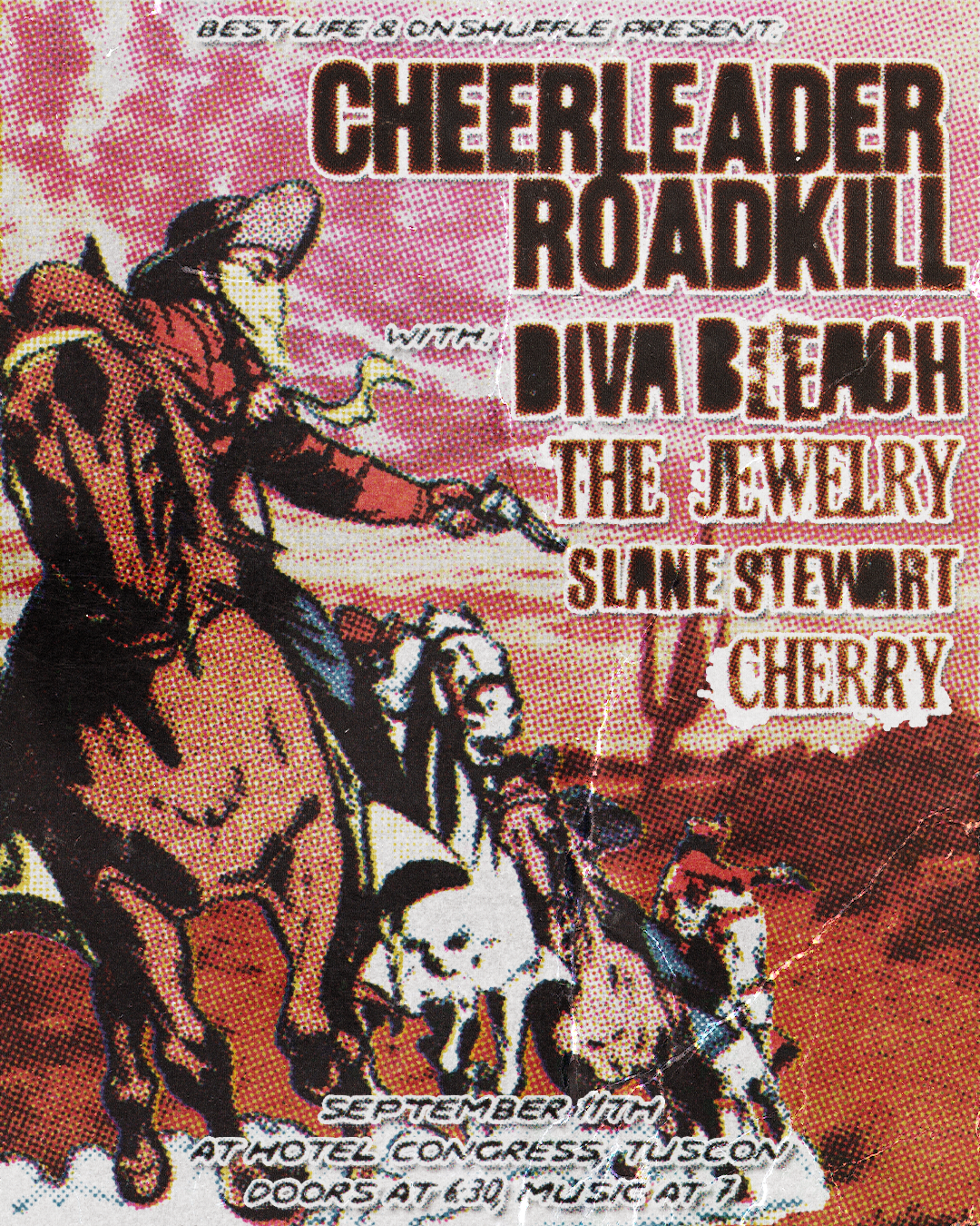 Cheerleader Roadkill flyer
