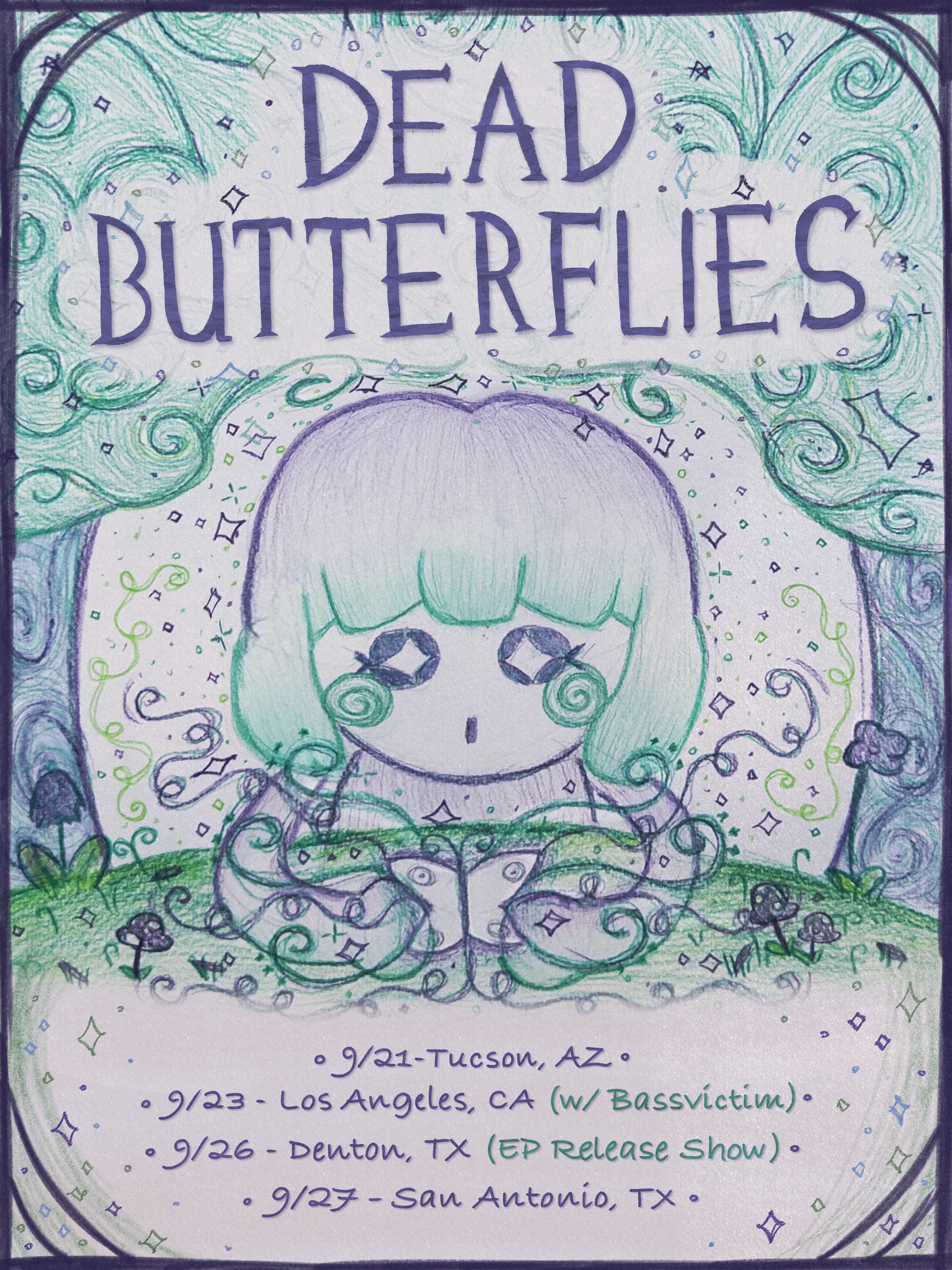 Dead Butterflies at Groundworks flyer