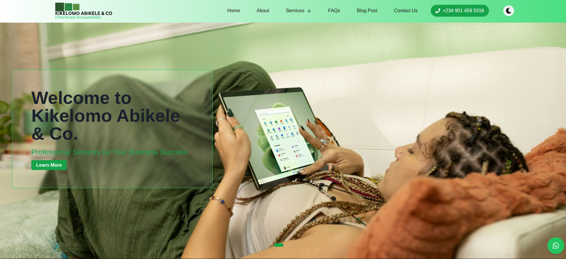 KAC Professionals website
