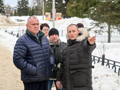 Проверка уборки территорий от снега прошла в Запрудне