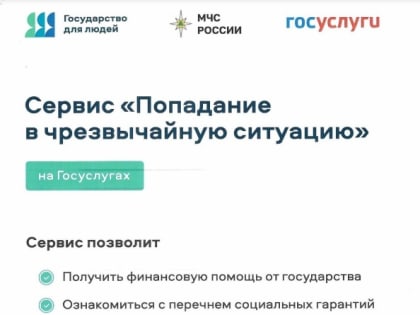 Новый цифровой сервис для помощи гражданам в чрезвычайных ситуациях