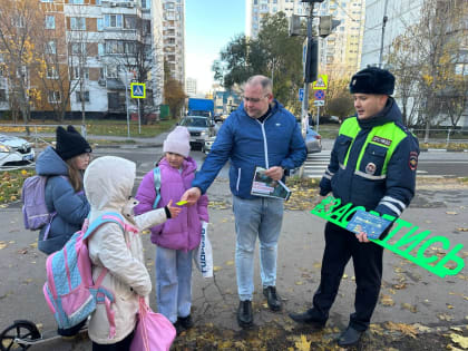 Безопасность на дорогах: акция в Люберцах