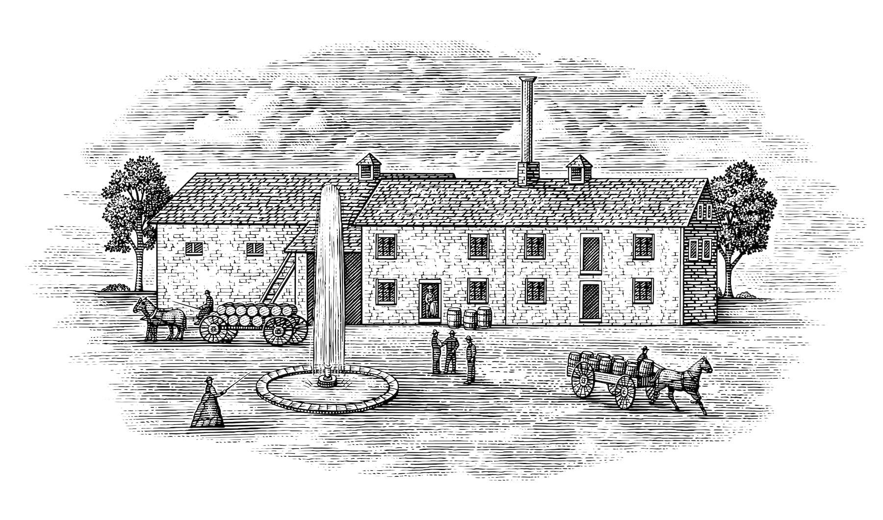 The Sleeman Family's Stamford Spring Brewery in St. David's Ontario, 1836.