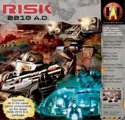 Risk 2210 A.D. Board Game