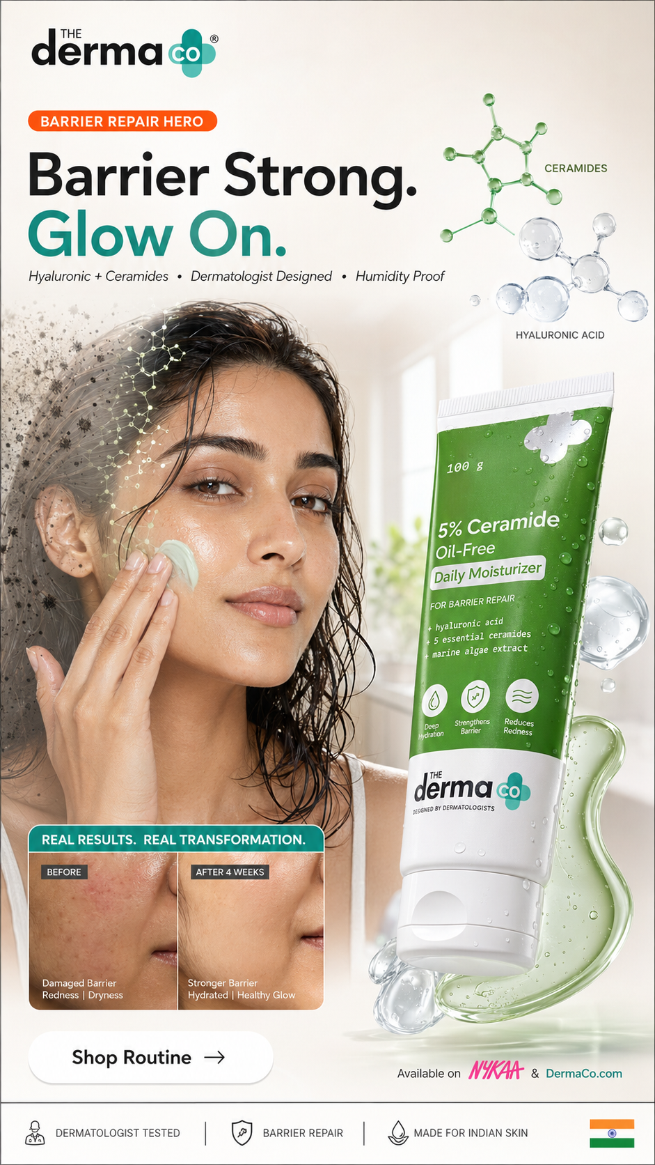 The Derma Co Barrier Repair Hero Campaign