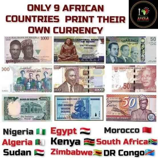 How Many Countries In Africa Print Their Own Currencies?