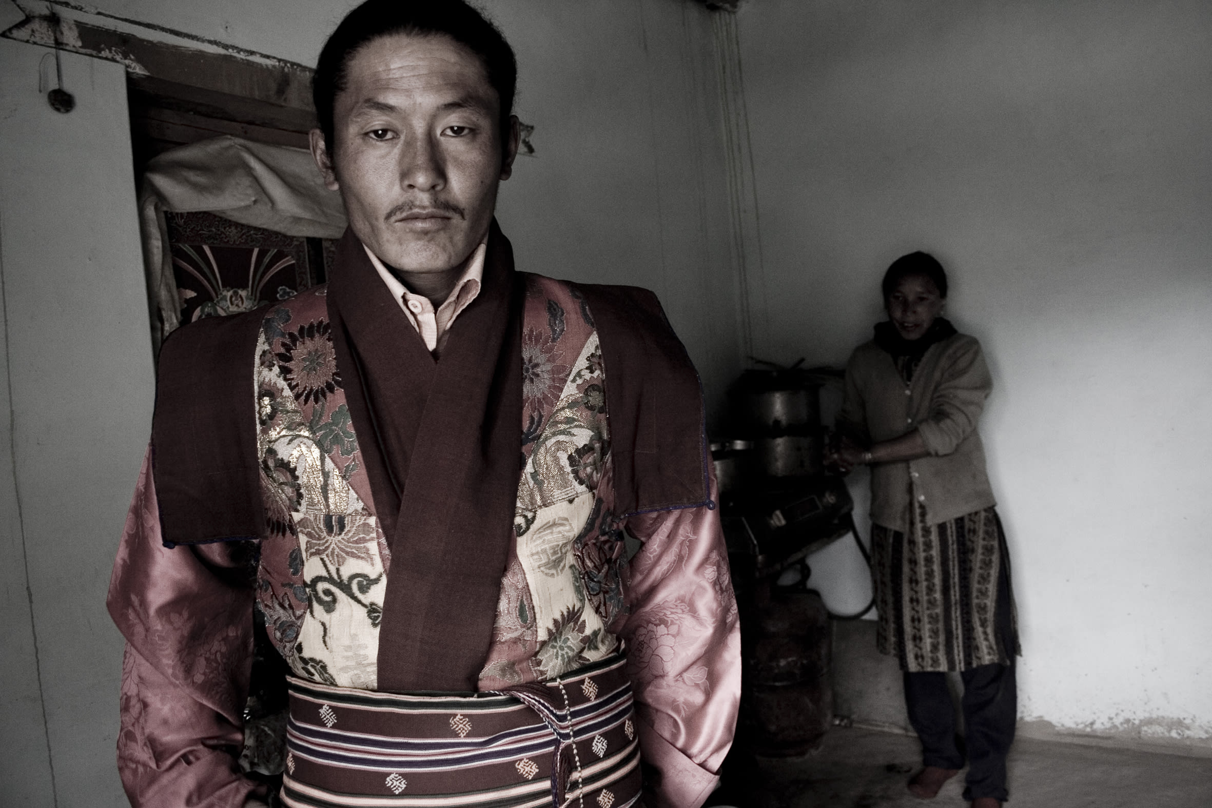 Documentary film frame from Flames of Mahasiddha showing Himalayan landscape and spiritual traditions