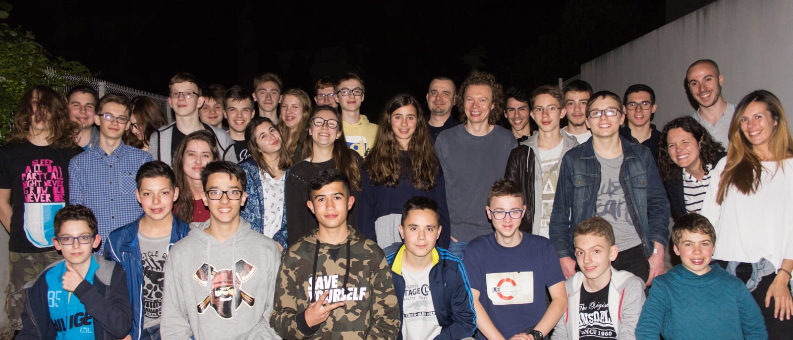 The whole group together at the end of the week