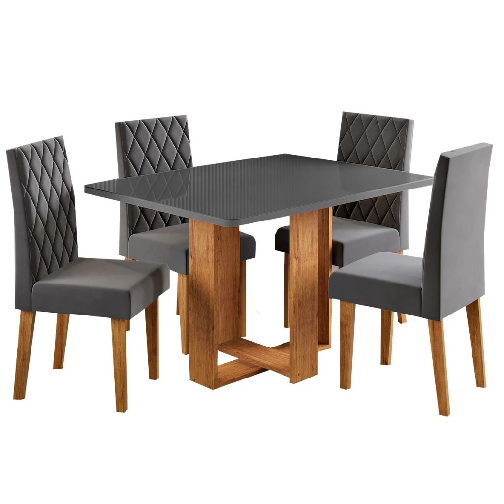 Montagem Mesa de Jantar 4 Lugares Afrodite - Viero Móveis