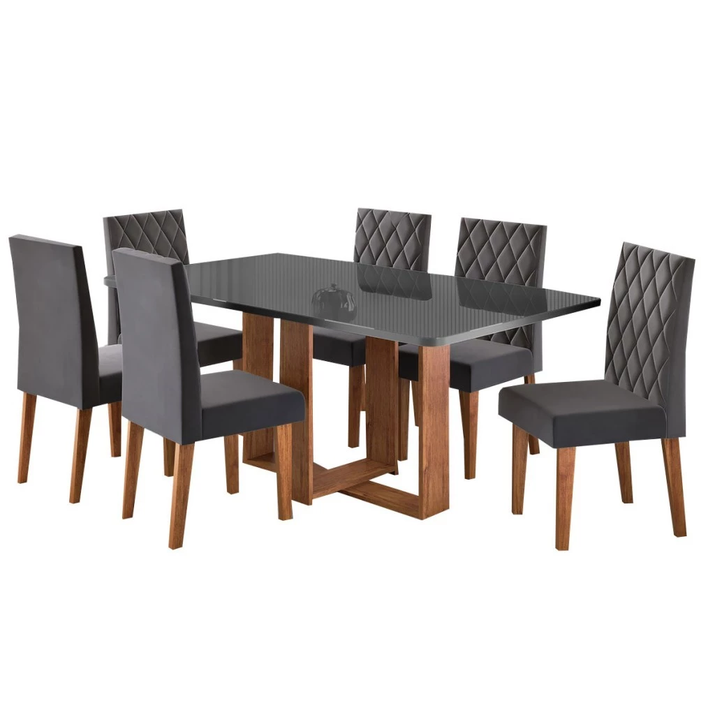 Montagem Mesa de Jantar 6 Lugares Afrodite - Viero Móveis