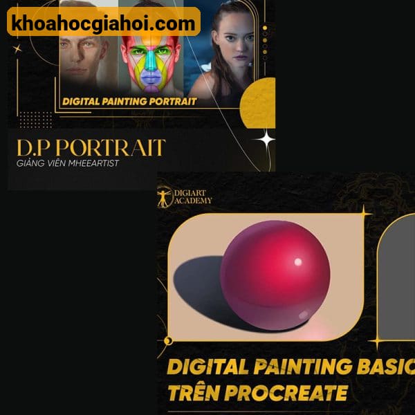 Combo 2 Khóa Digital Painting Cùng Mhee Art