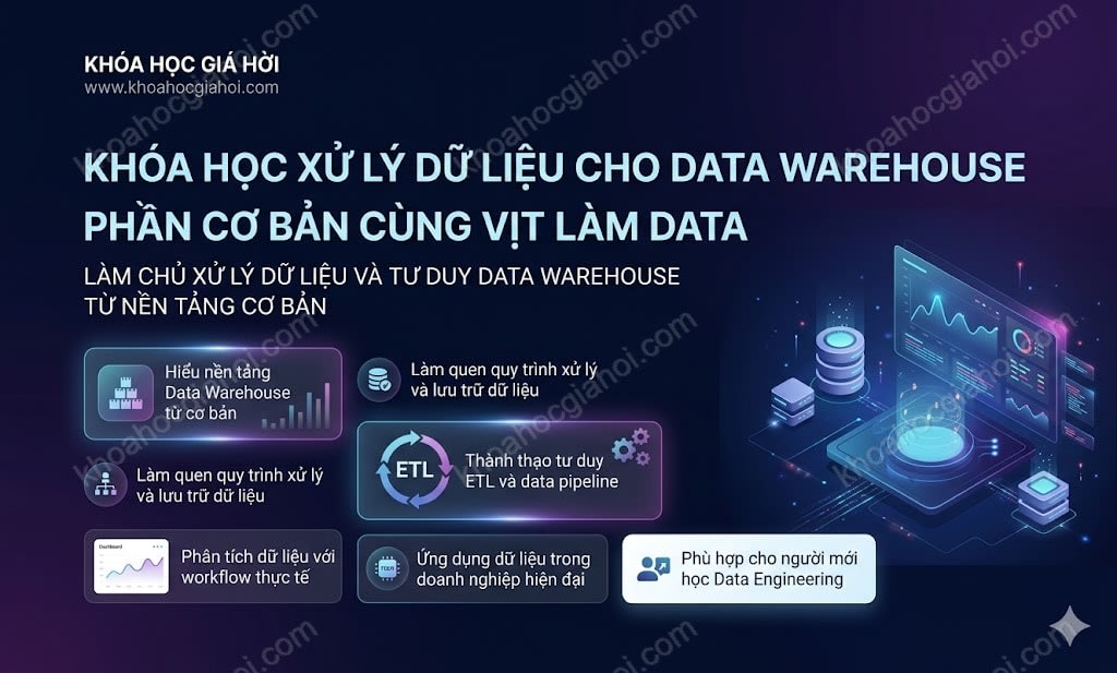 Khóa Học Xử Lý Dữ Liệu Cho Data Warehouse (phần Cơ Bản) Cùng Vịt Làm Data