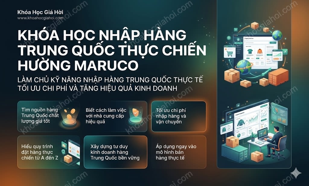 Khóa Học Nhập Hàng Trung Quốc Thực Chiến Hường Maruco