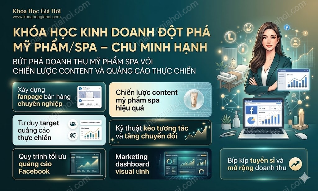 Khóa Học Kinh Doanh Đột Phá Mỹ Phẩm/spa – Chu Minh Hạnh