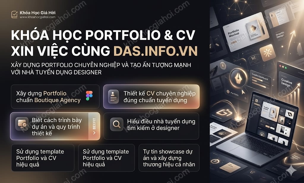 Khóa Học Portfolio & Cv Xin Việc Cùng DAS.info.vn