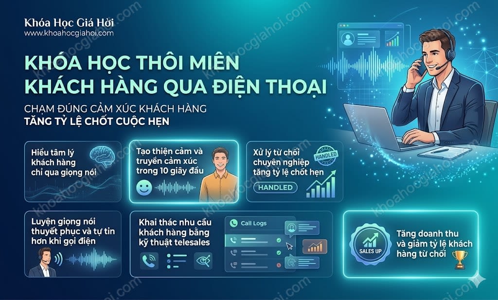 Khóa Học Thôi Miên Khách Hàng Qua Điện Thoại