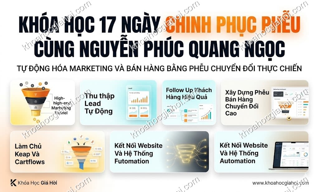 Khóa Học 17 Ngày Chinh Phục Phễu Cùng Nguyễn Phúc Quang Ngọc
