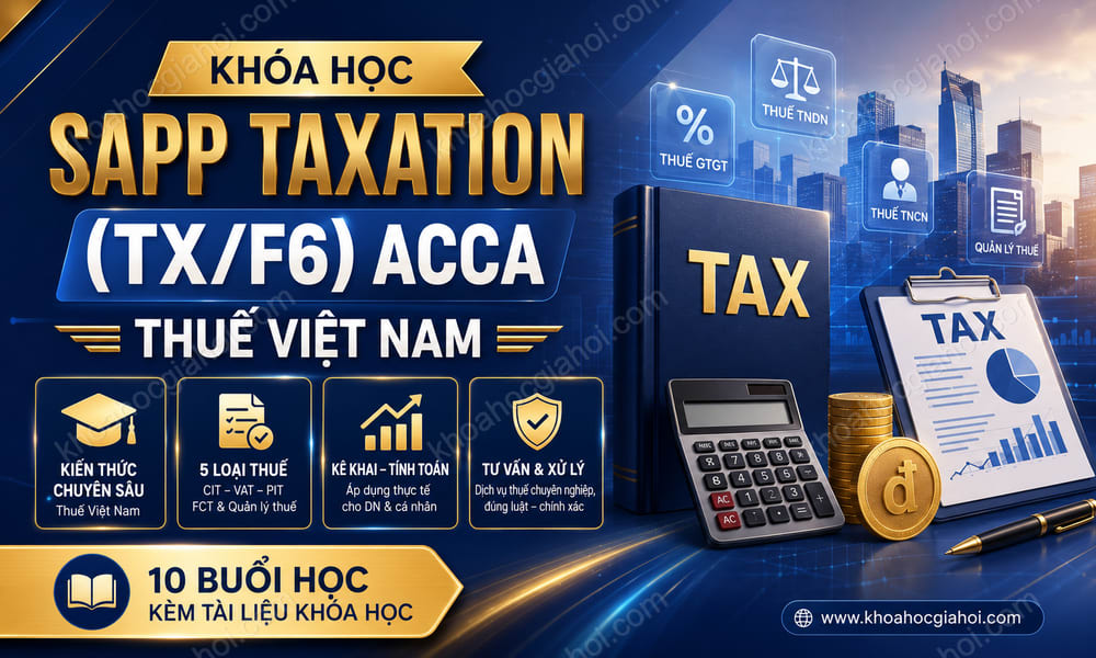 Khóa Học Sapp Taxation (TX/F6) ACCA – Thuế Việt Nam