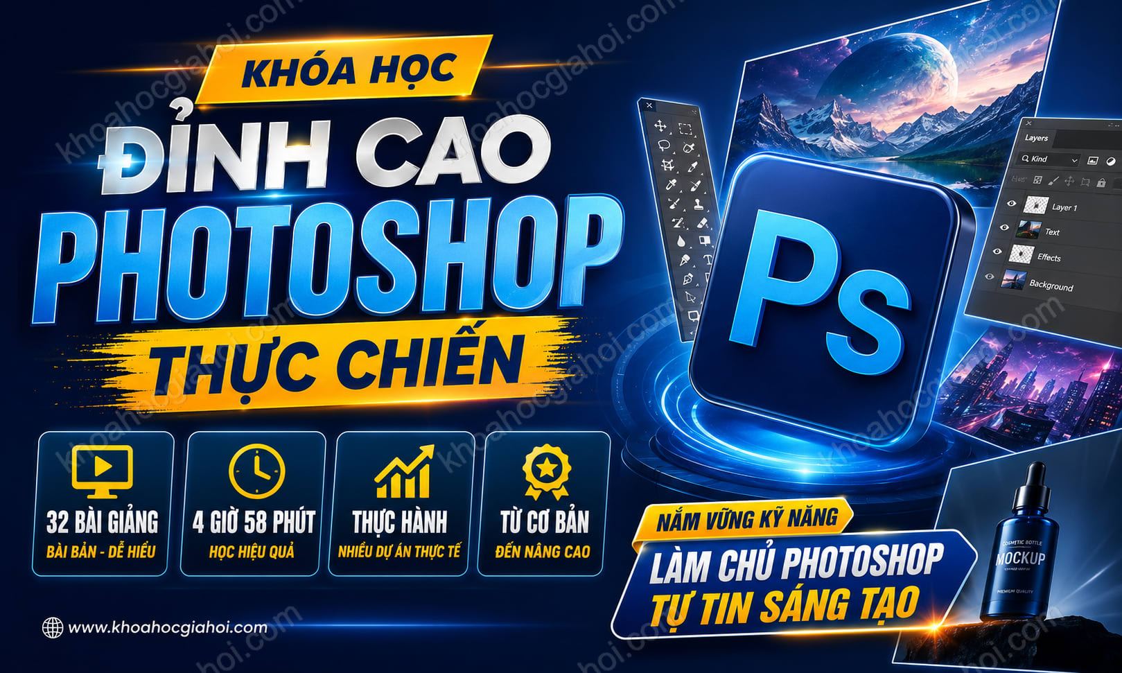 Khóa Học Đỉnh Cao Photoshop Thực Chiến